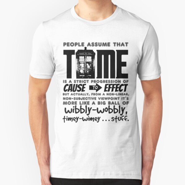 Wibbly-Wobbly Timey-Wimey...Stuff. Slim Fit T-Shirt