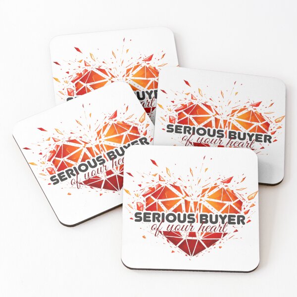 Item preview, “Serious buyer of your heart” designed and sold by prafulka | LoveLine Studio | Romantic & Flirty Designs.