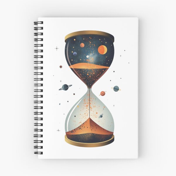 Item preview, Cosmic Hourglass – Time and Universe Illustration designed and sold by catcurio.