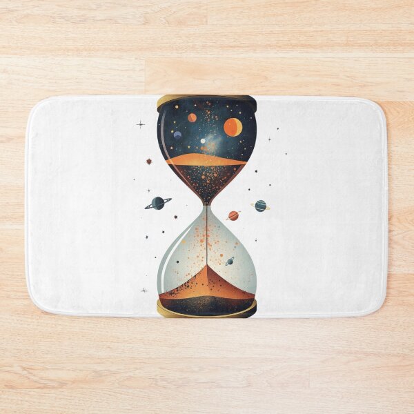 Item preview, Cosmic Hourglass – Time and Universe Illustration designed and sold by catcurio.