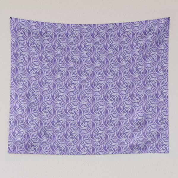 Item preview, Retro Spiral Pattern in Purple designed and sold by Artistestella.