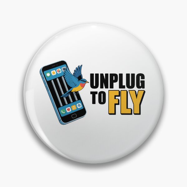 Item preview, Unplug to Fly Digital Detox Bird Freedom Smartphone designed and sold by PixelWaveBD.