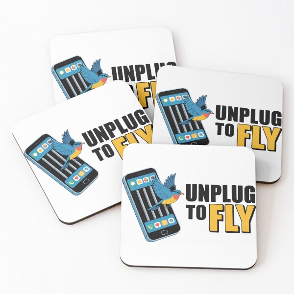 Item preview, Unplug to Fly Digital Detox Bird Freedom Smartphone designed and sold by PixelWaveBD.