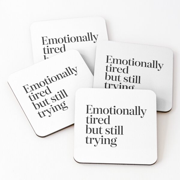 Item preview, Emotionally Tired Journal Mental Health Notebook, brafdesign designed and sold by Brafdesign.