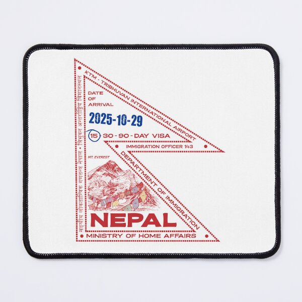 Item preview, Passport Stamp - Kathmandu, Nepal designed and sold by travelwitheric.