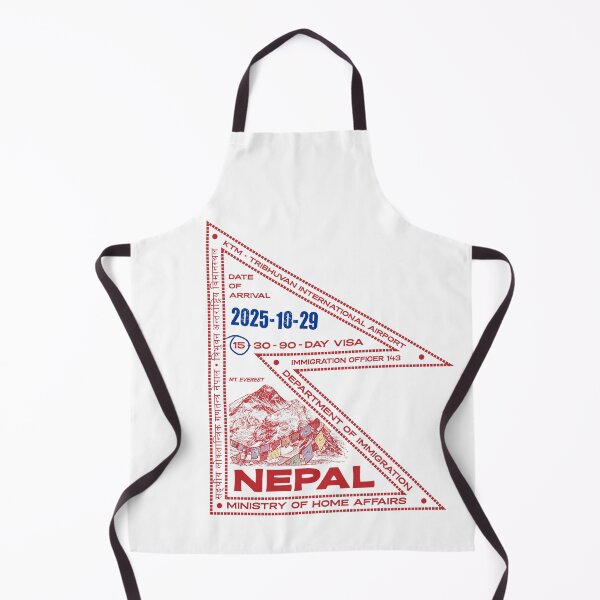 Item preview, Passport Stamp - Kathmandu, Nepal designed and sold by travelwitheric.