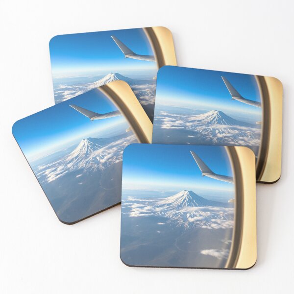Item preview, View of Mount Hood from airplane window designed and sold by immagymnast.