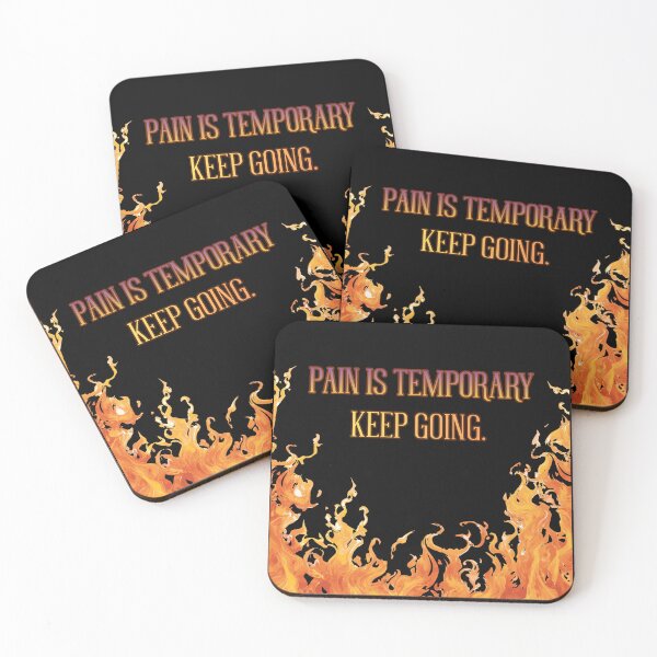 Item preview, 'Pain Is Temporary. Keep Going' - Motivational, Essential Design designed and sold by AtushaSpark.
