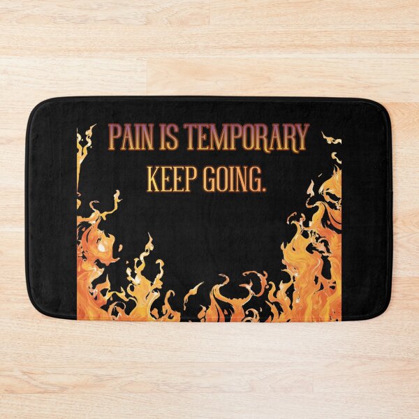 Item preview, 'Pain Is Temporary. Keep Going' - Motivational, Essential Design designed and sold by AtushaSpark.