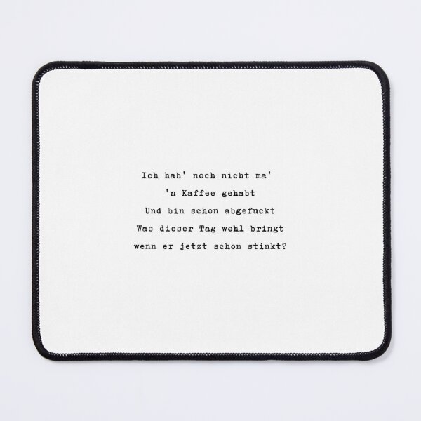 Item preview, I haven't even had coffee yet – Funny German Quote designed and sold by MrsMirabilis.