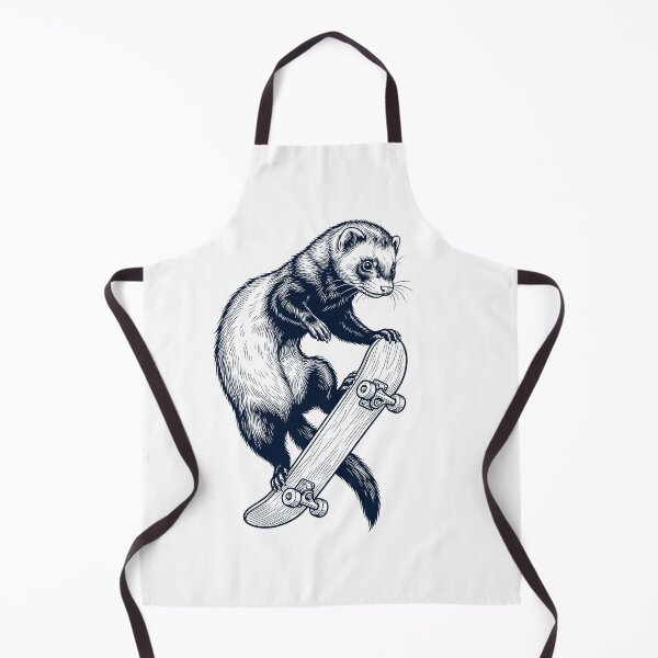 Item preview, Vintage Ferret Skateboarding Skate Animal Lover designed and sold by DoodleTortle.