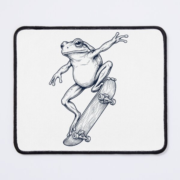 Item preview, Vintage Frog Skateboarding Skate Animal Lover designed and sold by DoodleTortle.