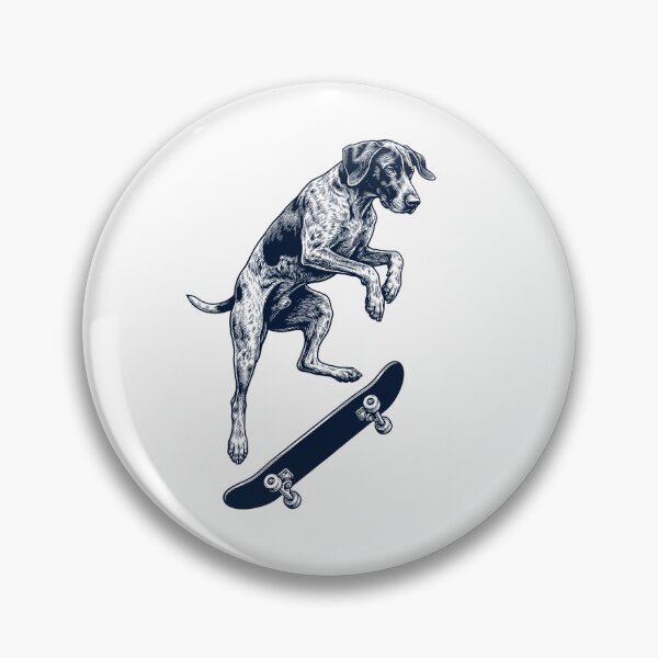 Item preview, Vintage German Shorthaired Pointer Skateboarding Skate Dog Dad Lover designed and sold by DoodleTortle.