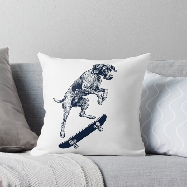 Item preview, Vintage German Shorthaired Pointer Skateboarding Skate Dog Dad Lover designed and sold by DoodleTortle.