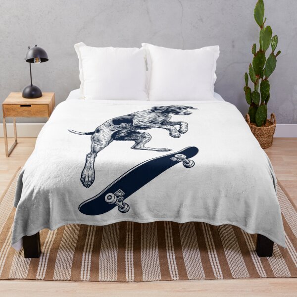 Item preview, Vintage German Shorthaired Pointer Skateboarding Skate Dog Dad Lover designed and sold by DoodleTortle.