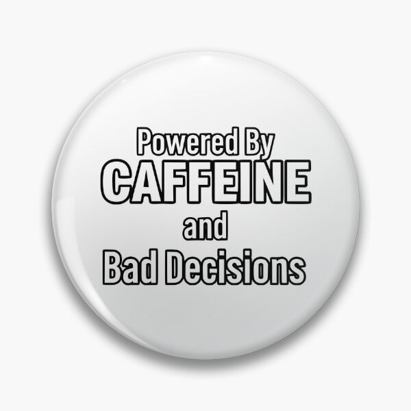 Item preview, Funny Mom Caffeine and Bad Decisions Quote designed and sold by YV Designs & Stuff.