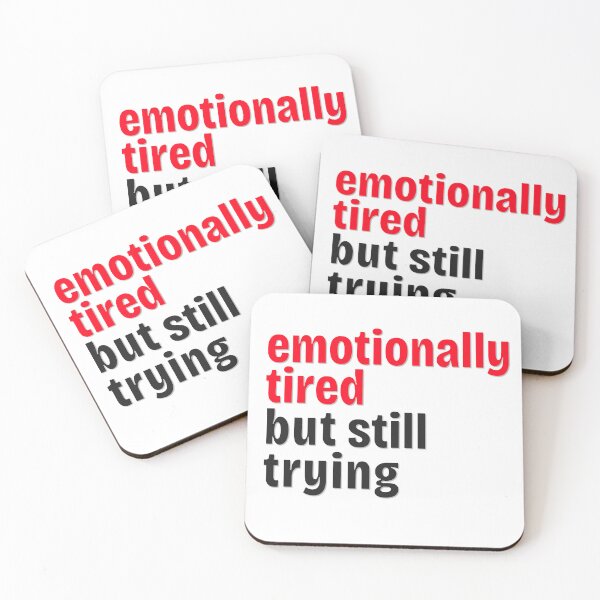 Item preview, Emotionally Tired Journal Mental Health Notebook, brafdesign designed and sold by Brafdesign.