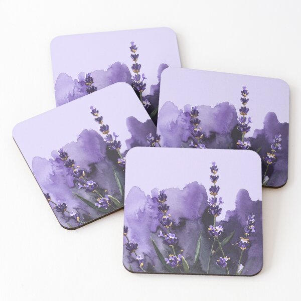Item preview, Lavender Watercolor Floral Abstract Background designed and sold by Rutvain.