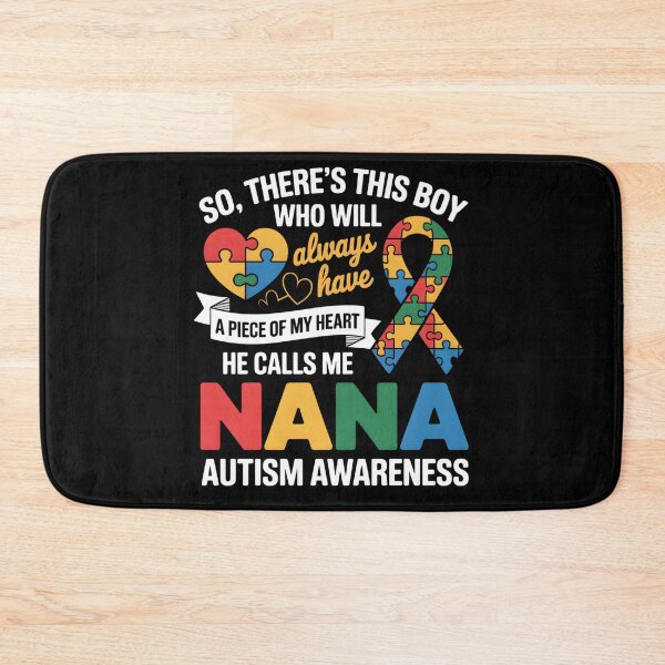 Item preview, Autism Awareness Nana Autistic Heart Proud Autism Grandma designed and sold by THREE LITTLE BEANS.