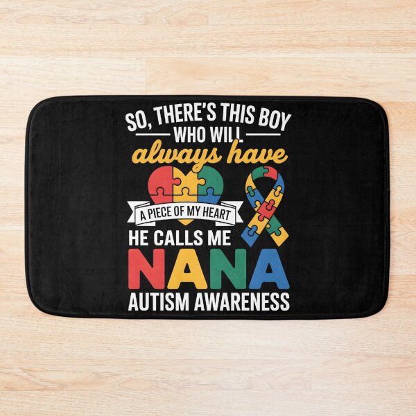 Item preview, Autism Awareness Nana Autistic Heart Proud Autism Grandma designed and sold by THREE LITTLE BEANS.