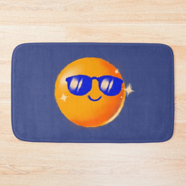 Item preview, Cool Smiley Face with Blue Sunglasses Spray Paint Texture Illustration designed and sold by QuietBloom80.