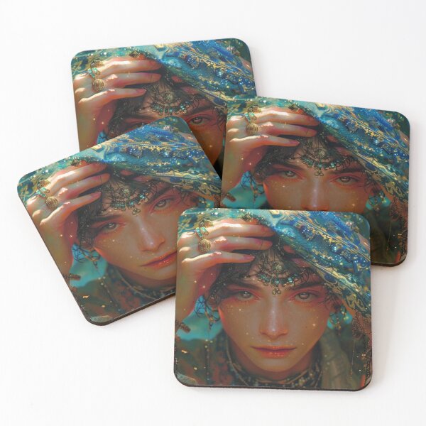 Item preview, Mystic Boho Goddess Ethereal Portrait Art designed and sold by EchoWave11.