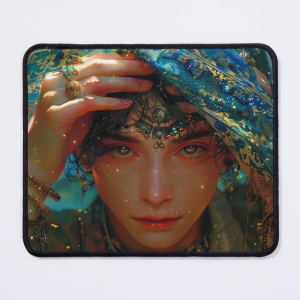 Item preview, Mystic Boho Goddess Ethereal Portrait Art designed and sold by EchoWave11.