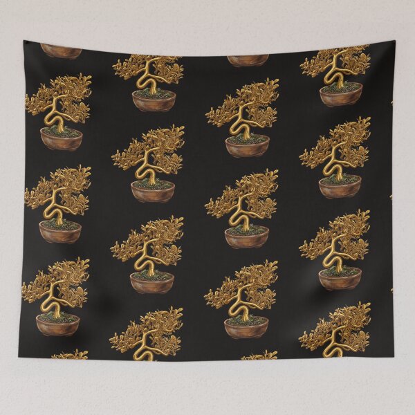 Item preview, Golden Harmony – Bonsai Tree T-Shirt designed and sold by MerchlyMike.