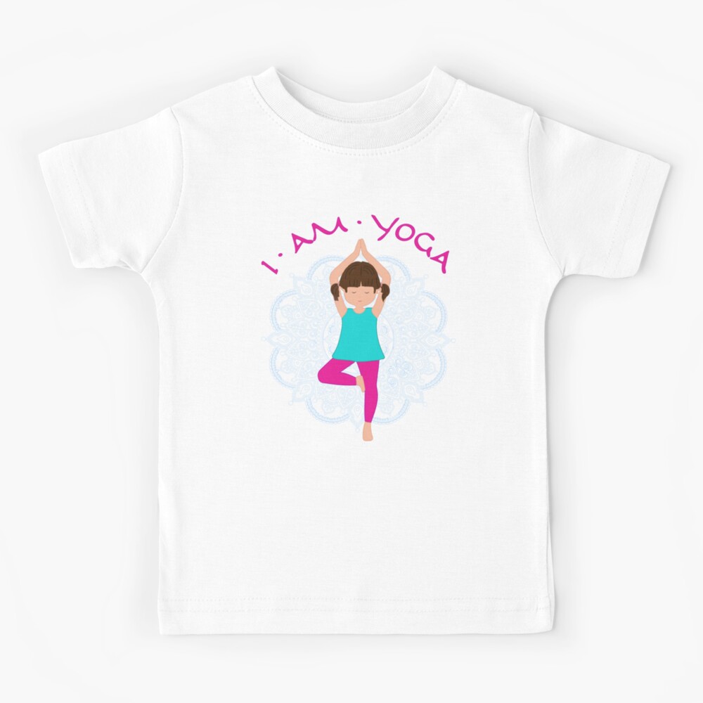 CAUTION BEWARE CRAZY YOGA LADY Kids T-Shirt for Sale by