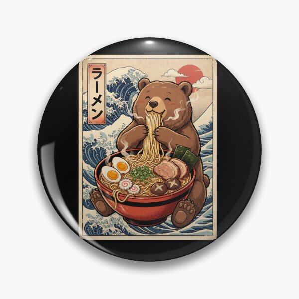 Item preview, Vintage Bear Ramen Japanese Kawaii Anime Animal Lover designed and sold by TerryConnells.