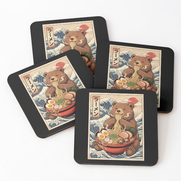 Item preview, Vintage Bear Ramen Japanese Kawaii Anime Animal Lover designed and sold by TerryConnells.
