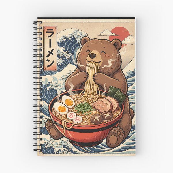 Item preview, Vintage Bear Ramen Japanese Kawaii Anime Animal Lover designed and sold by TerryConnells.