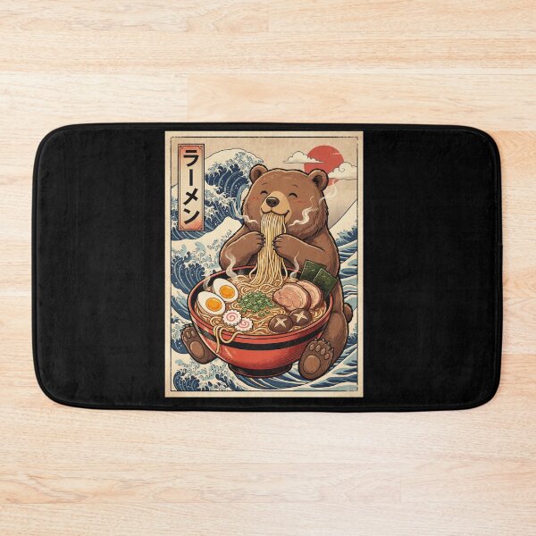 Item preview, Vintage Bear Ramen Japanese Kawaii Anime Animal Lover designed and sold by TerryConnells.