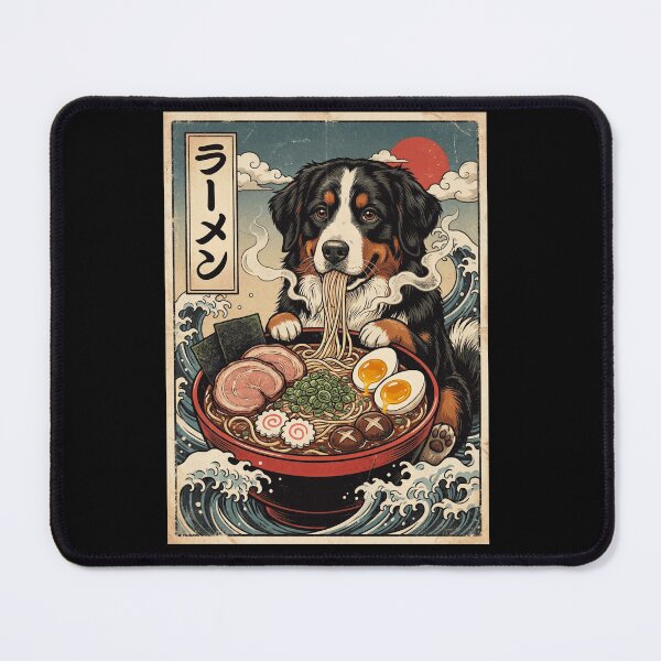 Item preview, Vintage Bernese Mountain Dog Ramen Japanese Kawaii Anime Dog Lover designed and sold by TerryConnells.
