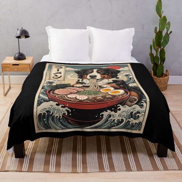 Item preview, Vintage Bernese Mountain Dog Ramen Japanese Kawaii Anime Dog Lover designed and sold by TerryConnells.