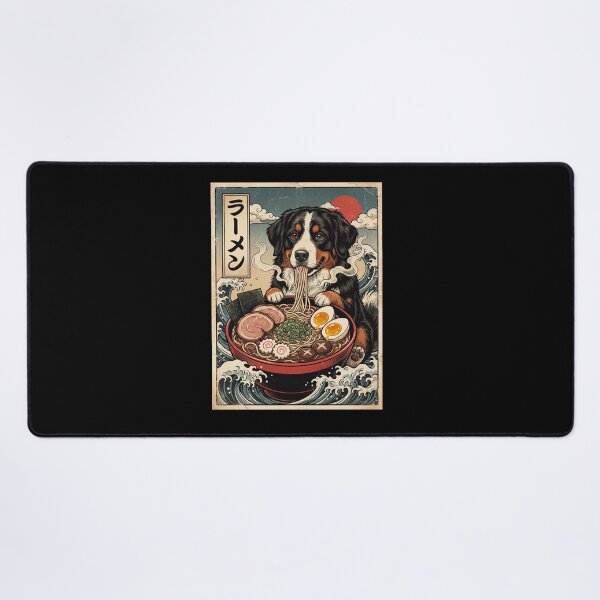 Item preview, Vintage Bernese Mountain Dog Ramen Japanese Kawaii Anime Dog Lover designed and sold by TerryConnells.
