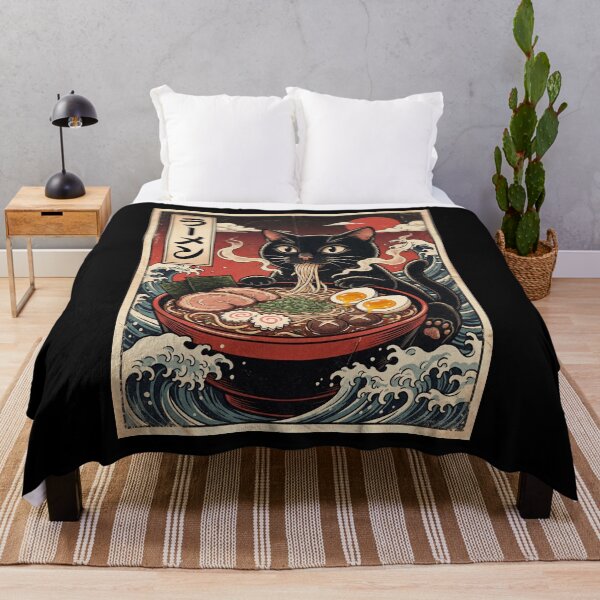 Item preview, Vintage Black Cat Ramen Japanese Kawaii Anime Animal Lover designed and sold by TerryConnells.