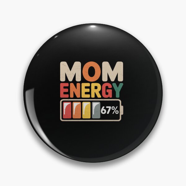 Item preview, Mom Energy 67% Funny Parent Humour for Mothers designed and sold by RonnasJackson.