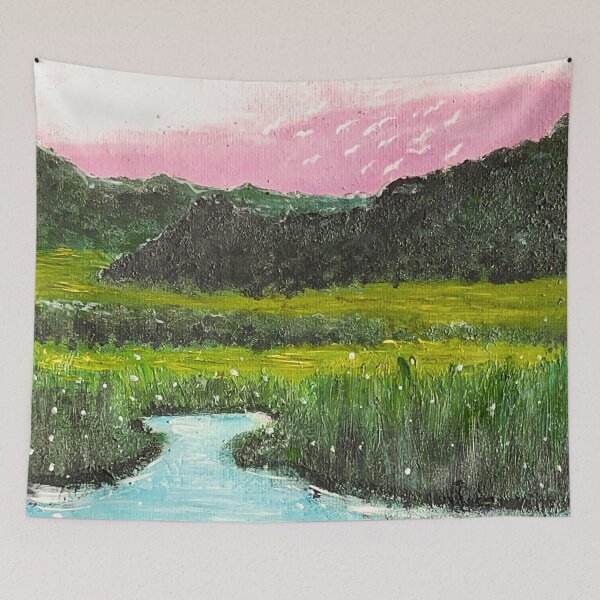 Item preview, Pink Skies Painting designed and sold by bloomintoyoubiy.