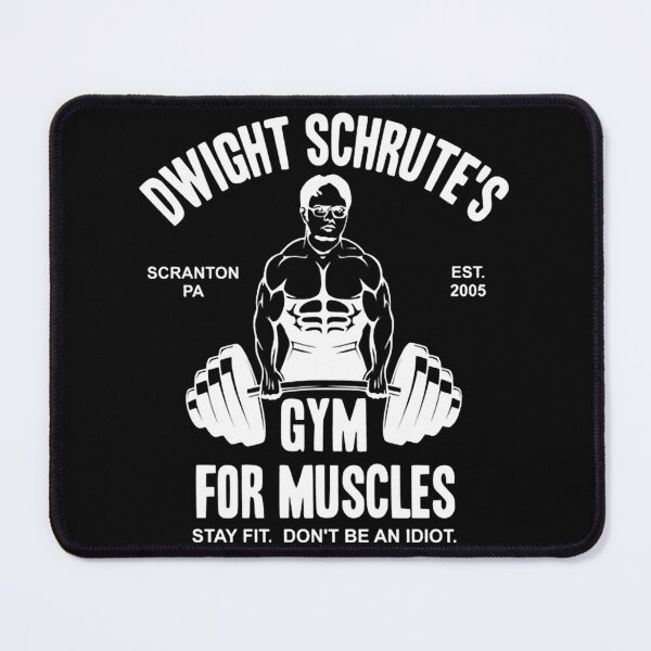 Item preview, The Office Dwight Schrute's Gym For Muscles Meme designed and sold by archiwyzardArt.