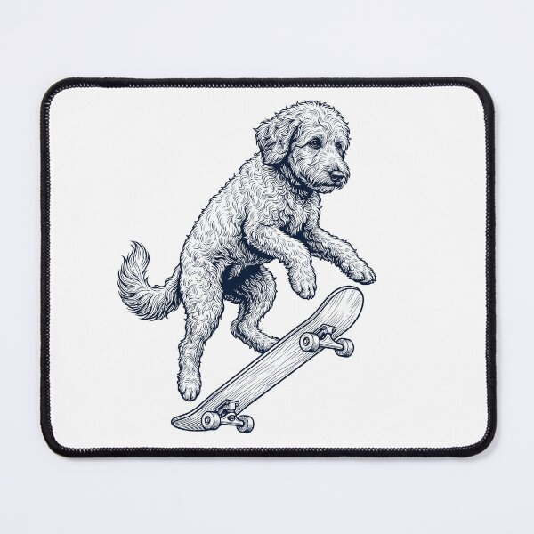 Item preview, Vintage Goldendoodle Skateboarding Skate Dog Dad Lover designed and sold by DoodleTortle.