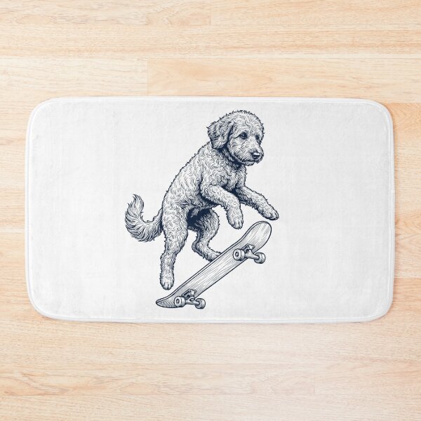 Item preview, Vintage Goldendoodle Skateboarding Skate Dog Dad Lover designed and sold by DoodleTortle.