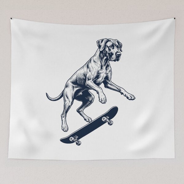 Item preview, Vintage Great Dane Skateboarding Skate Dog Dad Lover designed and sold by DoodleTortle.