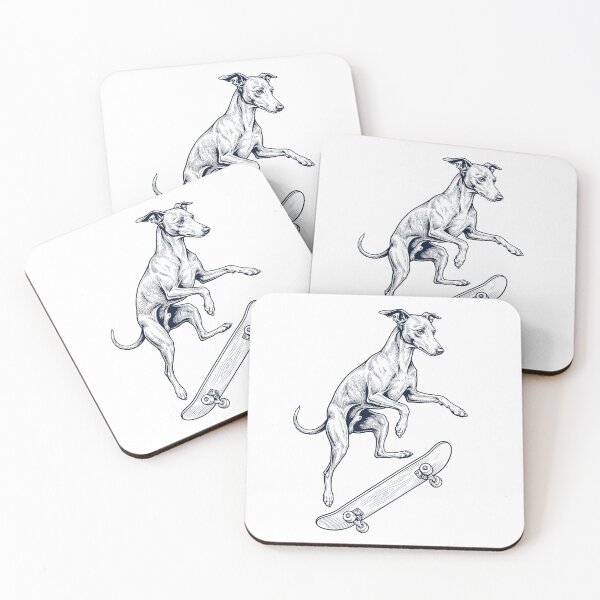 Item preview, Vintage Greyhound Skateboarding Skate Dog Dad Lover designed and sold by DoodleTortle.