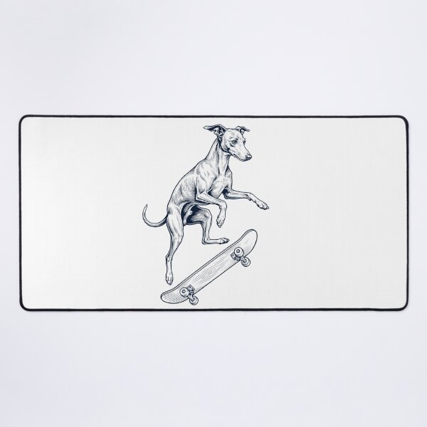 Item preview, Vintage Greyhound Skateboarding Skate Dog Dad Lover designed and sold by DoodleTortle.