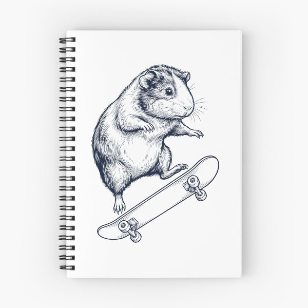 Artikelvorschau, Vintage Meerschweinchen Skateboarding Skate Tierliebhaber entworfen und verkauft von DoodleTortle.