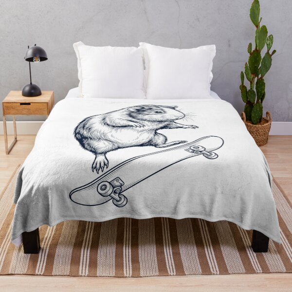 Item preview, Vintage Guinea Pig Skateboarding Skate Animal Lover designed and sold by DoodleTortle.