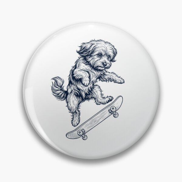 Item preview, Vintage Havanese Skateboarding Skate Dog Dad Lover designed and sold by DoodleTortle.