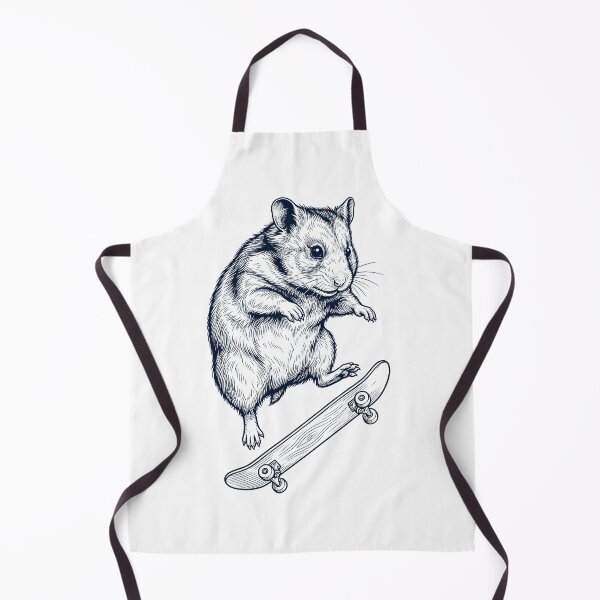 Item preview, Vintage Hamster Skateboarding Skate Animal Lover designed and sold by DoodleTortle.