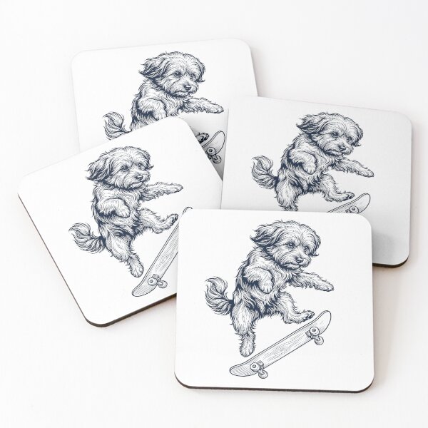 Item preview, Vintage Havanese Skateboarding Skate Dog Dad Lover designed and sold by DoodleTortle.